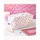Heart Cherry Print Makeup Bag