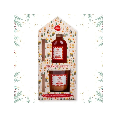 Hut Diffuser & Candle set - Orange Spice Hut Diffuser & Candle set - Orange Spice