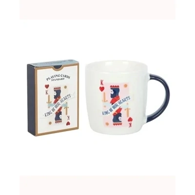King of Our Hearts Mug and Playing Cards Set
