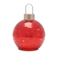 LED Bauble Ornament - Red