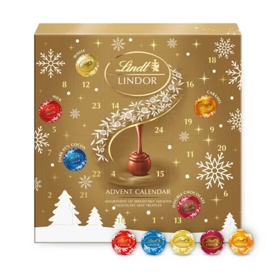 Lindt Lindor Assorted Mini Truffle Advent Calendar 117g
