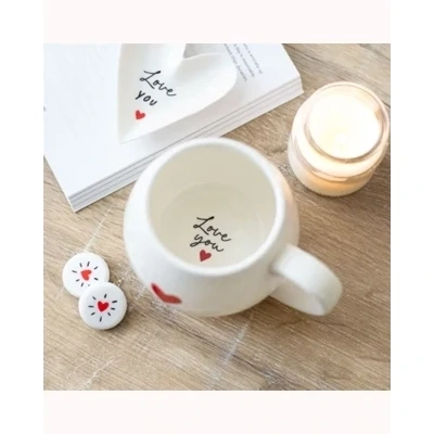 Love Heart Hidden Message Rounded Mug