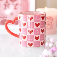 Love Yourself Checkered Mug with ..