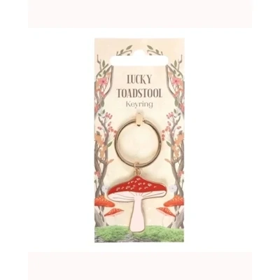 Lucky Toadstool Keyring