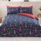 Luxury Easy Care Duvet Set Festive Nutcracker Navy
