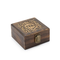 Mango Carved Tea Box (4 compartme..