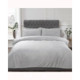 Matt Velvet Duvet Set Silver