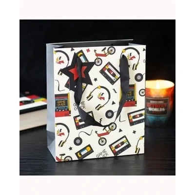 Retro 80s Print Gift Bag