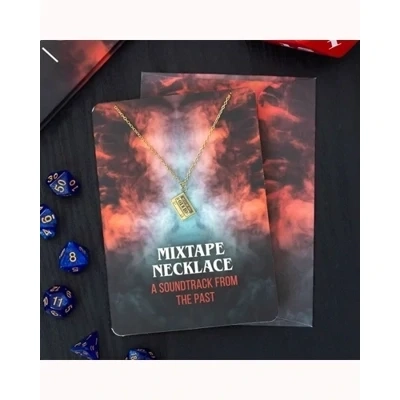 Mixtape Necklace on Greeting Card