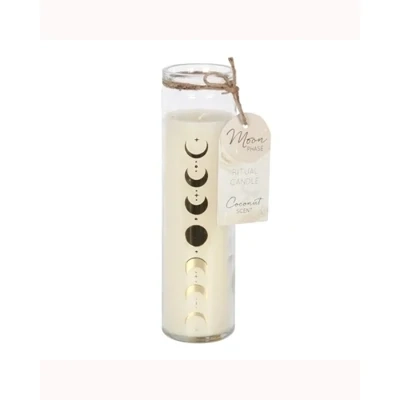 Moon Phase Coconut Tube Candle