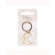 Moon Phase Crescent Enamel Keyring