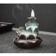 Mountain Moon Bamboo Lotus Ceramic Waterfall Bac..