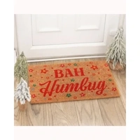 Natural Bah Humbug Christmas Door..
