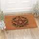 Natural Winter Solstice Pentagram Doormat