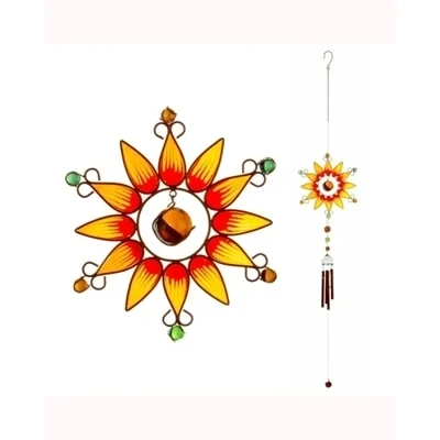 Orange Sunflower Windchime