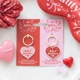 Pair of Soul Sisters Love Heart Keyrings