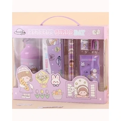 Perfect Girl’s Day Stationary Gift Set with Drinking Bottle