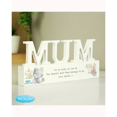 Personalised Me To You Wooden Mum Ornament