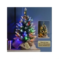 Pre-lit Berry & Cone Table Tree