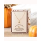 Pumpkin Necklace on Greeting Card