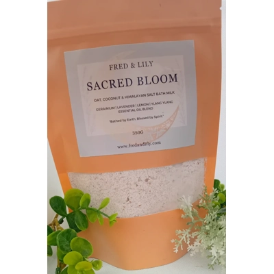 Organic Oat and Coconut Bath Milk - Sacred Bloom Blend Organic Oat and Coconut Bath Milk - Sacred Bloom Blend