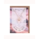 Rose Quartz Crystal Necklace Greeting Card