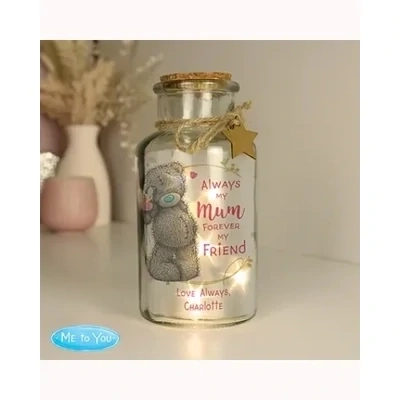Personalised Me To You Forever My Friend LED Glass Jar