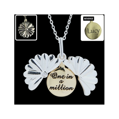Secret Message Flower Necklace - One in a Million Secret Message Flower Necklace - One in a Million