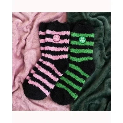 Set of 2 Good Witch and Bad Witch Fluffy Socks