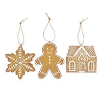 Set of 3 Hanging Gingerbread Deco..