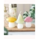 Set of 3 Pastel Mushroom Candles