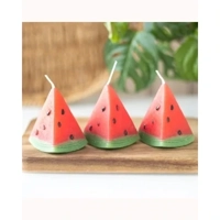 Set of 3 Watermelon Shaped Candles