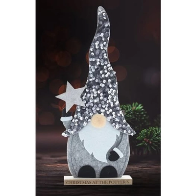 Silver Gonk With Sequin Hat