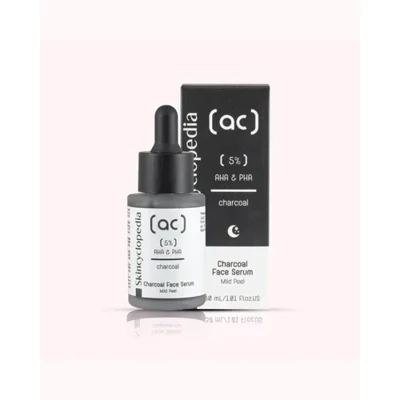Skincyclopedia Face Serum with Charcoal 5% AHA + PHA (30ml)