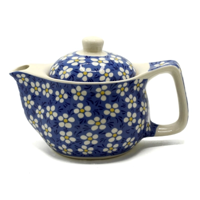 Small Herbal Teapot - Blue Daisey Small Herbal Teapot - Blue Daisey