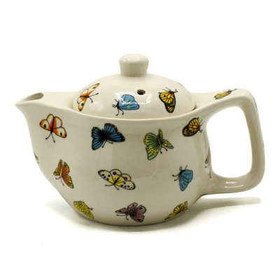 Small Herbal Teapot - Butterflies Small Herbal Teapot - Butterflies