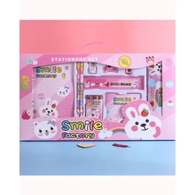 Smile Factory Cute Pink Bunny Stationary Gift Set