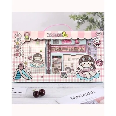 Smile Factory Pink Girl Stationary Gift Set