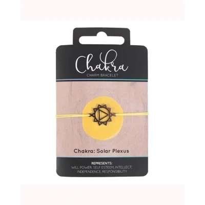 Solar Plexus Chakra Charm Bracelet