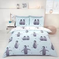 Starry Penguins Duvet Cover Set b..