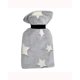 Stars Blue Glow Fleece 0.5L Mini Hot Water Bottle