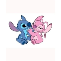 stitch and angel print