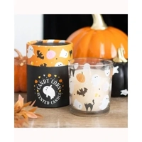 Sweet and Spooky Candy Corn Candle
