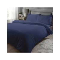 Teddy Fleece Duvet Set - Navy King