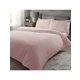 Teddy Fleece Duvet Set - Pink (Double)
