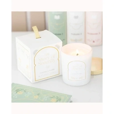 The Story of Serenity Coconut & Vanilla Candle