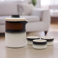 Travel Ceramic Teapot Set - Three..