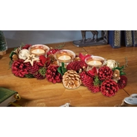 Trio Candle Holder - Festive Fir