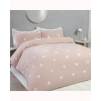 Tufted Circles Blush White Duvet ..