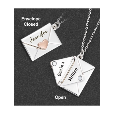 Two Tone Love Letter Necklace Two Tone Love Letter Necklace